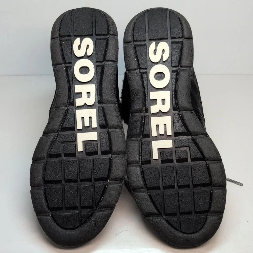 Sorel explorer carnival 100g black boots womans size 6 EU 37 - Picture 9 of 15